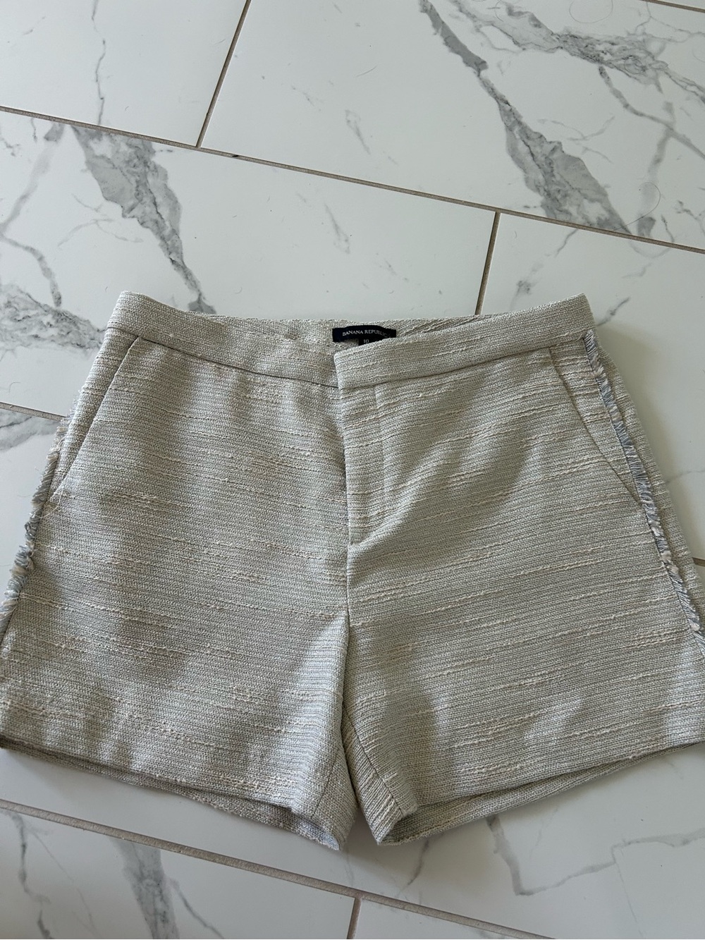 Banana Republic metallic Textured Shorts